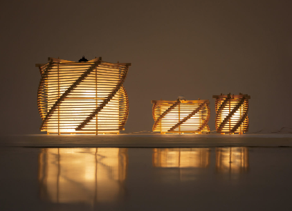 天井つり下げ式ランプシェード『Uzu』