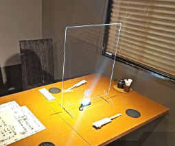 飛沫感染対策パーテーションパネル