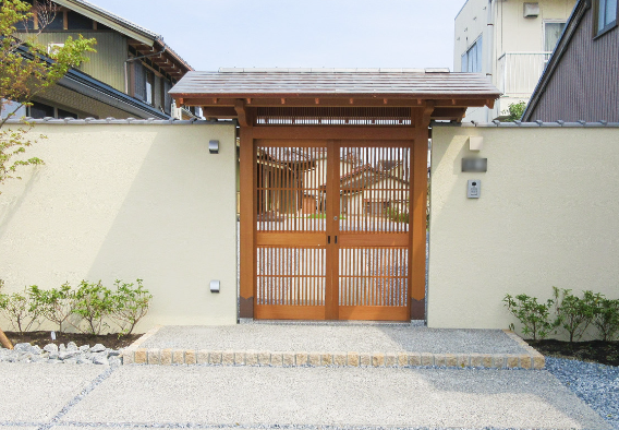 数寄屋門施工事例：16.数寄屋門 切妻1型＜特注品＞ | イプロス