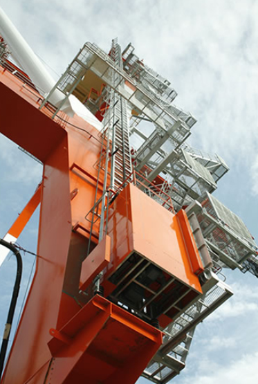 コンテナクレーン用エレベーター