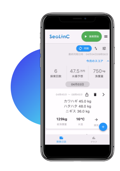 海洋モバイルアプリ『SeaLinc』