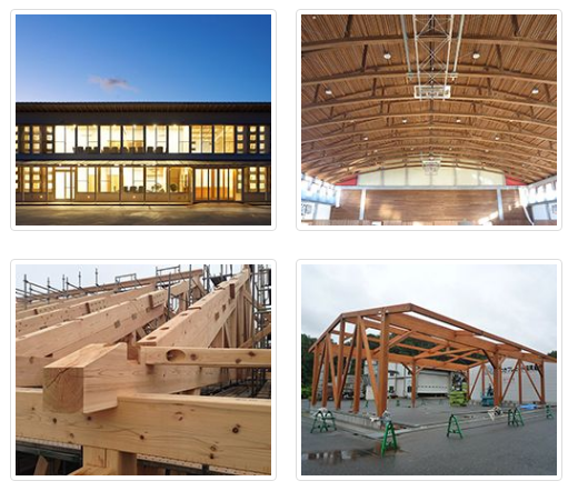 構法紹介『無垢大断面製材を使用した木造建築』