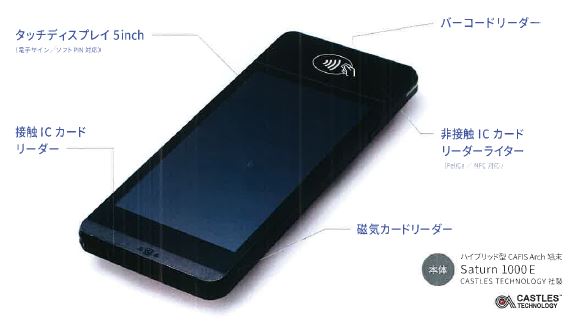 モバイル決済端末機『CAFIS Arch』
