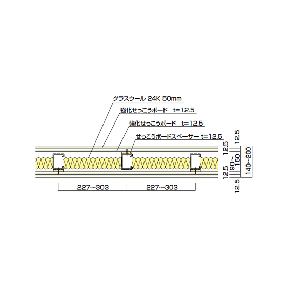 耐火遮音壁「耐火ウォール12SP・G」1.png