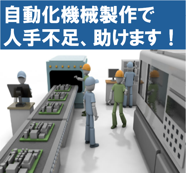 オーダーメイド自動化機械で人手不足を解消し、生産性を向上！