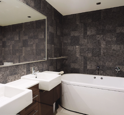 浴室・水廻り用化粧板『バスフィットパネル』