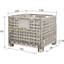 Lightweight plastic mesh pallet (TL comparator)