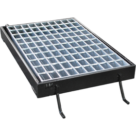 Steel grating | Grate cover for catch basins and street drains (110-degree opening and closing type)