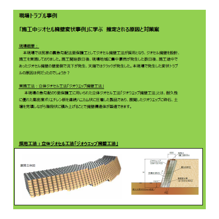 施⼯中ジオセル擁壁変状事例.png