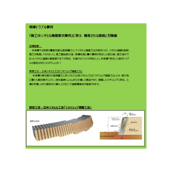 施⼯中ジオセル擁壁変状事例.png