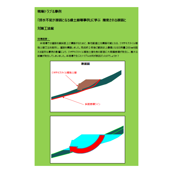 排⽔不⾜が原因となる盛⼟崩壊事例.png