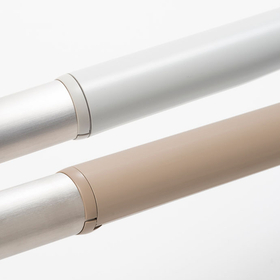 Handrail cover for measures against the heat and cold of metal handrails, also for repairs.