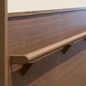 【目隠しチューブ不要】連続手すり「ビニレーン」「ネオウッド」