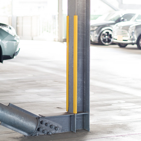 H鋼の端部をカバーする保護材「エッジガード」