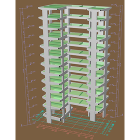 構造計算ソフト実例│RC造 地上12階 地下1階建てオフィスビル