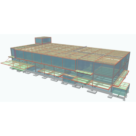 構造計算ソフト実例│S造 5階建て工場