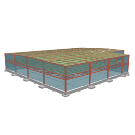 構造計算ソフト実例│S造 2階建て工場