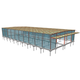構造計算ソフト実例│S造 1階建て工場