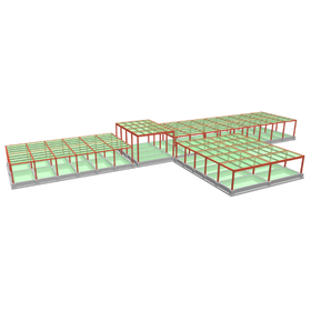 構造計算ソフト実例│S造 1階建て商業施設