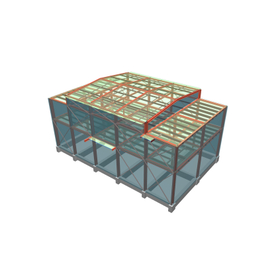 構造計算ソフト実例│S造 3階建て工場