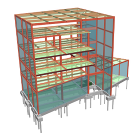 構造計算ソフト実例│S造 5階建て事務所