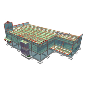 構造計算ソフト実例│S造 地上2階 PH2階建て店舗
