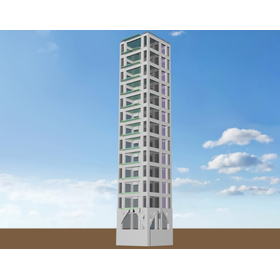 構造計算ソフト実例│RC造 13階建てホテル