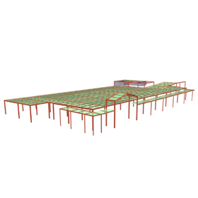 構造計算ソフト実例│S造 2階建て商業施設