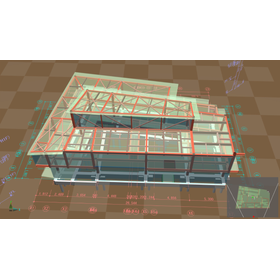 構造計算ソフト実例│S造 地上2階 PH1階建て保育園
