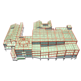 構造計算ソフト実例│S造＋RC造 4階建て複合商業施設