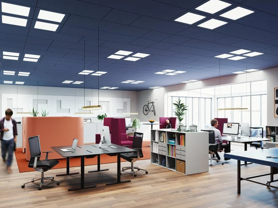 高性能天井用吸音パネル『Ecophon Focus』