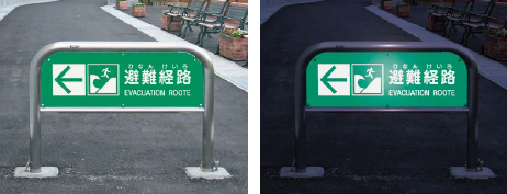 車止めアーチ ＜サインセット＞反射式サインシート