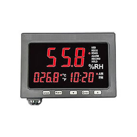 大型デジタル表示温湿度計ロガー付／ 品番　MI1M-185AM