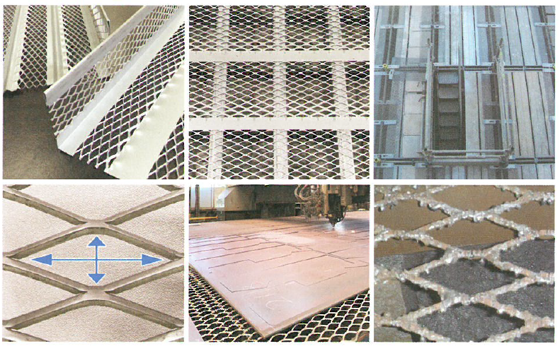 レーザ切断機　切断定盤用エキスパンドメタル　リブX・カットシート