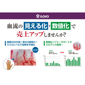 GOKOの画像解析サービスで 血流改善効果、血管拡張を実証します
