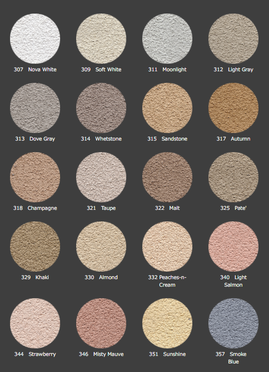 スタッコフレックス「豊富なカラーバリエーション」