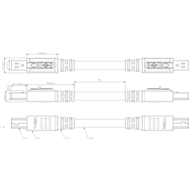 MINI I/O connector cable assembly