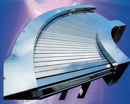 ダブルチェーン駆動方式カーブコンベヤ『レビウス』