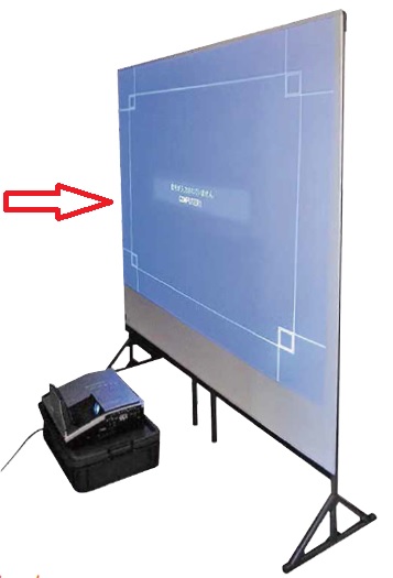 プラ製 プロジェクタースクリーン  短焦点プロジェクターに最適