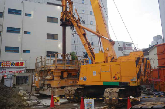 【オールケーシング応用工法】拡底杭工法