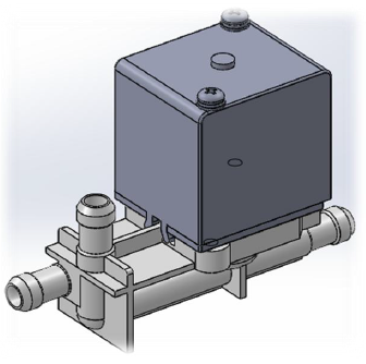 ダイアフラム式液体混合用直動電磁弁『マニホールドバルブ』
