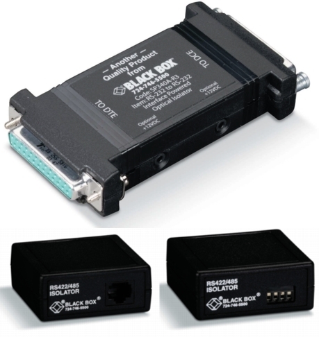 光アイソレータRS232、RS422/-485 ブラックボックス ブラックボックス