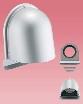 外壁用ステンレス製換気口　U型寒冷地フード　UK-UEVK