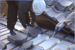 強風補強工法『ポリフォーム注入工法』