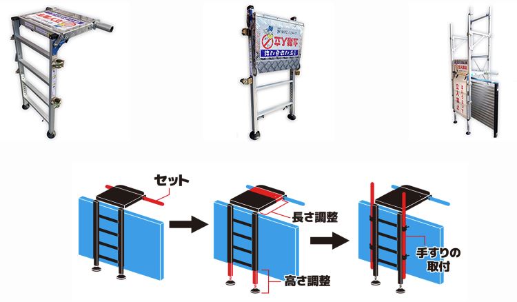 【特許取得】ラクにのぼりおり君