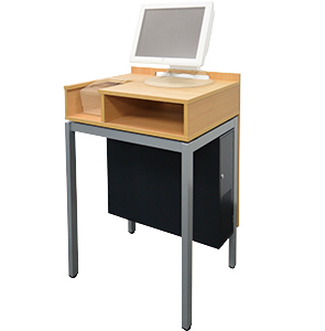 【受注生産】機器据え置き型キオスクデスク　KD10/KD10-B