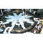 High-frequency hardening of the rotary wheel