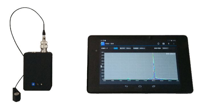 衝撃弾性波を用いた非破壊検査システム『StructureTap』