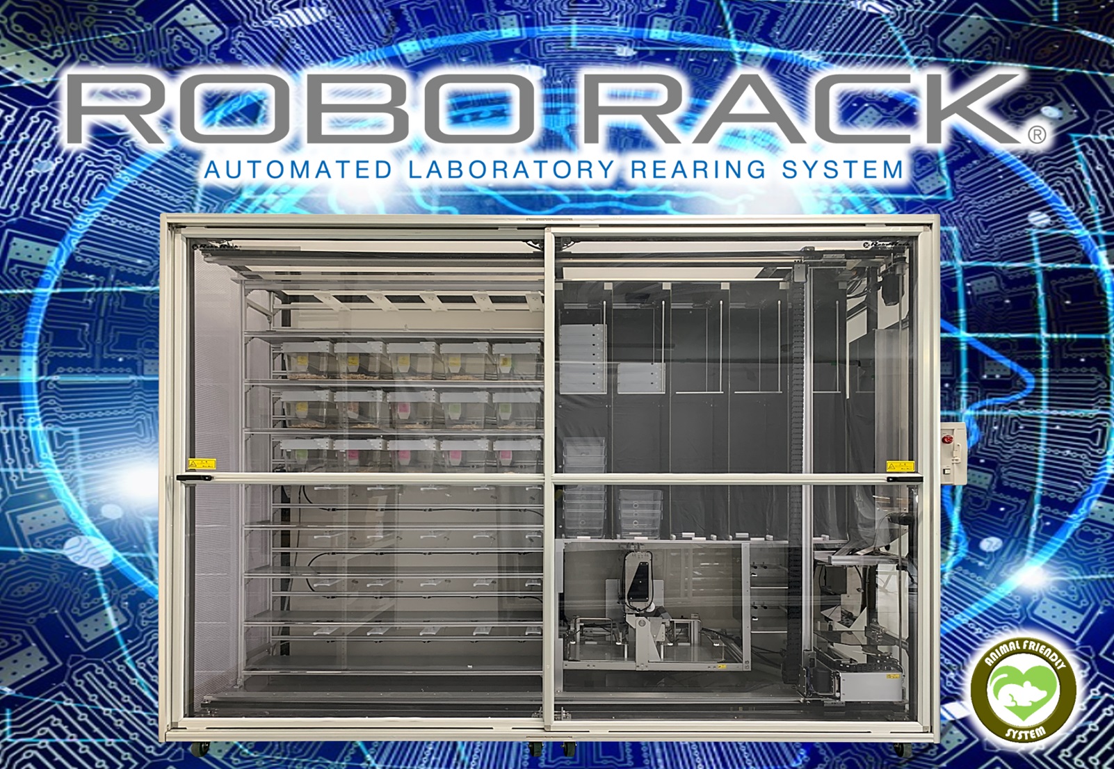実験マウス飼育の現場をロボット化！「ROBORACK」