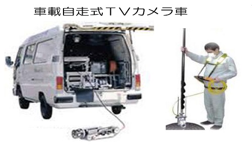 下水道最新調査機器：管口ポールカメラ８０７０
